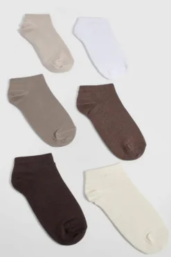 Tights & Socks|Tights & Socks*boohoo Tonal Trainer Socks 6 Pack multi