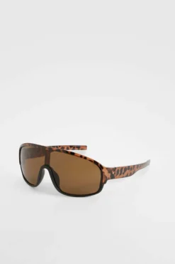 Sunglasses*boohoo Tortoise Shell Oversized Sunglasses brown