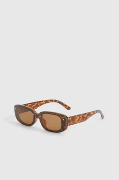 Sunglasses*boohoo Tortoiseshell Frame Square Sunglasses brown