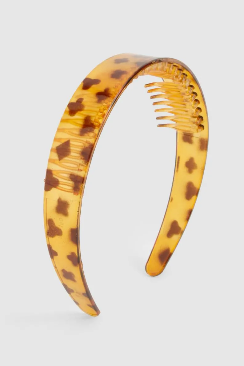 Hair Accessories*boohoo Tortoiseshell Thick Hair Headband orange
