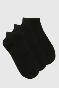 Tights & Socks|Tights & Socks*boohoo Trainer Socks 3 Pack black