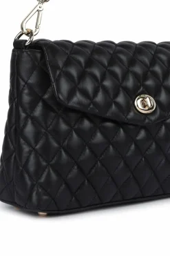 Handbags|Cross-Body Bags*Ashwood Leather Tramonto Toscana' Real Leather Flapover Quilted Bag Black