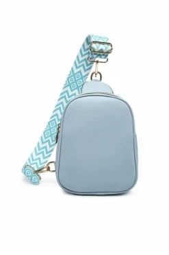 Cross-Body Bags|Handbags*Kitise Trendy Sling Dual Compartments Crossbody Bag Backpack Style With Ajustable Strap Light Blue