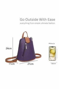 Handbags*Kitise Trendy Small Convertible Practical Backpack Beige