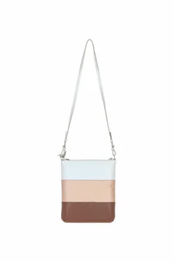 Cross-Body Bags|Handbags*Ashwood Leather Tricolore Elegante' Leather Crossbody Bag Tan