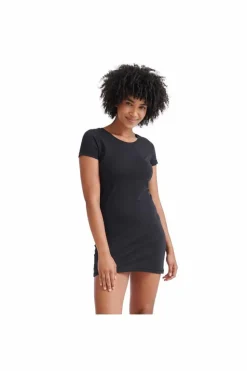 T-Shirt Dresses*Skinni Fit T-Shirt Dress Black