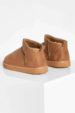 Flat Boots|All Boots*boohoo Ultra Mini Faux Fur Lined Boots chestnut