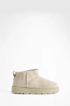 Cosy Boots|All Boots*boohoo Ultra Mini Faux Fur Lined Boots mocha