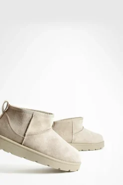 Cosy Boots|All Boots*boohoo Ultra Mini Faux Fur Lined Boots mocha
