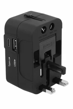 Travel Accessories*Groundlevel Universal Power Adapter Travel Plug Black