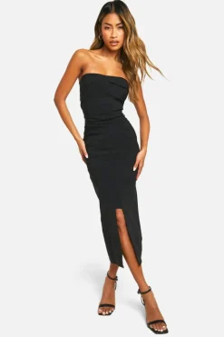 Bodycon Dresses*boohoo Utility Bengaline Maxi Dress black