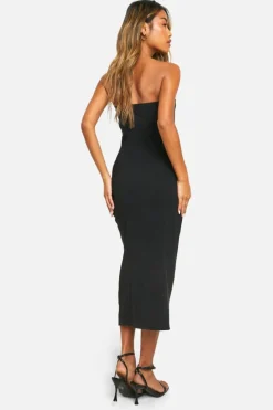 Bodycon Dresses*boohoo Utility Bengaline Maxi Dress black
