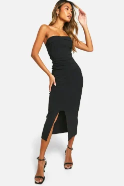 Bodycon Dresses*boohoo Utility Bengaline Maxi Dress black