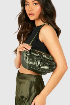 Shoulder Bags|Handbags*boohoo Utility Cargo Shoulder Bag khaki