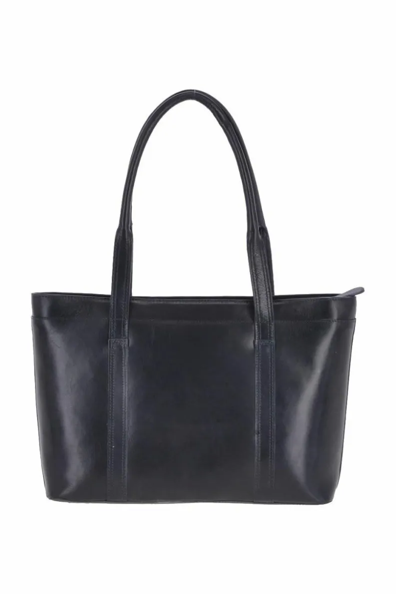 Shoulder Bags|Tote Bags*Ashwood Leather Vegetable Tanned Real Leather Tote Bag Navy