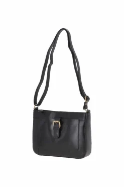 Shoulder Bags*Ashwood Leather Vegetable Tanned Small Real Leather Shoulder Bag Black