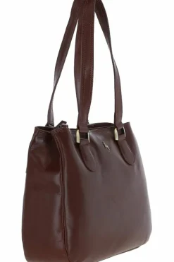 Shoulder Bags*Ashwood Leather Vegetable Tanned Three Section Real Leather Shoulder Bag Light Brown
