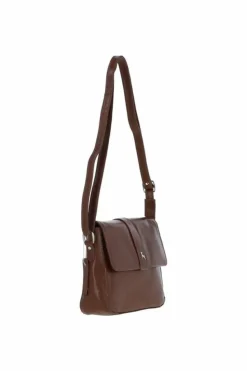 Shoulder Bags|Handbags*Ashwood Leather Veneto Vellutato' Real Leather Crossbody Bag Tan