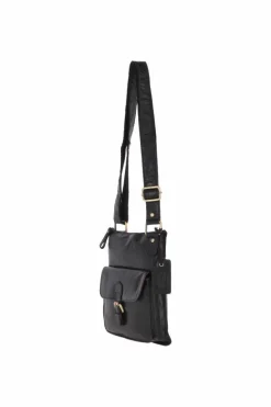 Shoulder Bags*Ashwood Leather Vintage Small Leather Shoulder Bag Black