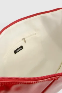 Shoulder Bags|Handbags*boohoo Vinyl Oversized Round Shoulder Bag red