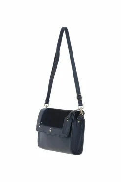 Cross-Body Bags*Ashwood Leather Viviana' Natural Hair On Hide Medium Cross Body Bag Navy
