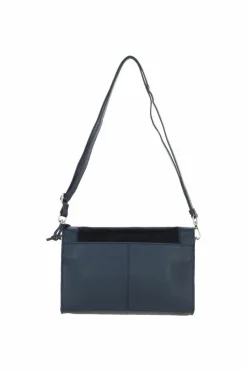 Cross-Body Bags*Ashwood Leather Viviana' Natural Hair On Hide Medium Cross Body Bag Navy
