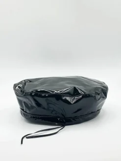 Hats & Gloves|Hats & Gloves*SVNX Wet Look Beret In Black