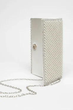 Handbags|Clutch Bags*Quiz Bridal Pearl Embellished Clutch Bag White