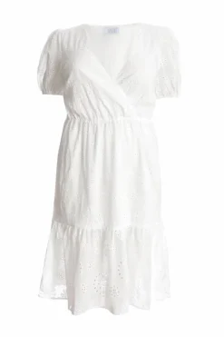 Wrap Dresses|Midi Dresses*Quiz Curve Broderie Wrap Midi Dress White