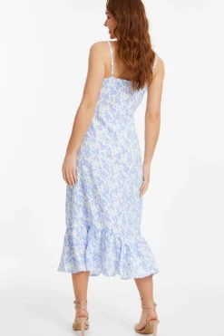 Midi Dresses*Quiz Ditsy Floral Midi Dress White