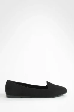 Ballet Flats|Flats*boohoo Wide Fit Basic Slipper Ballet Flats black