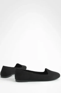 Ballet Flats|Flats*boohoo Wide Fit Basic Slipper Ballet Flats black