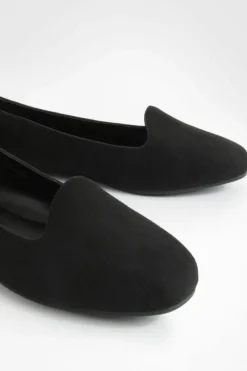 Ballet Flats|Flats*boohoo Wide Fit Basic Slipper Ballet Flats black