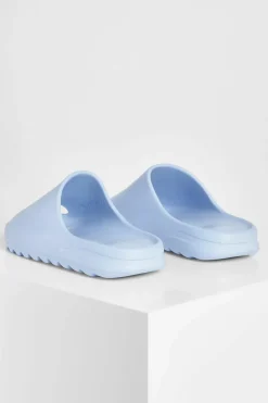 Sandals*boohoo Wide Fit Chunky Slider blue