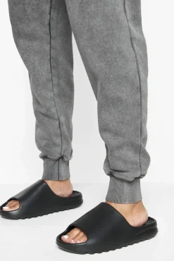 Sandals*boohoo Wide Fit Chunky Sliders black
