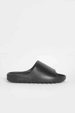 Sandals*boohoo Wide Fit Chunky Sliders black