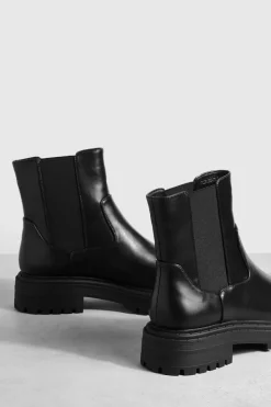 All Boots|Boots*boohoo Wide Fit Double Panel Chelsea Boots black