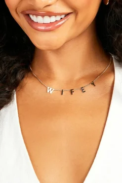 Necklaces*boohoo Wifey Polished Necklace gold