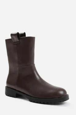 All Boots|Boots*Where's That From Winter' Mid Calf Boot With Stitching Detail Brown