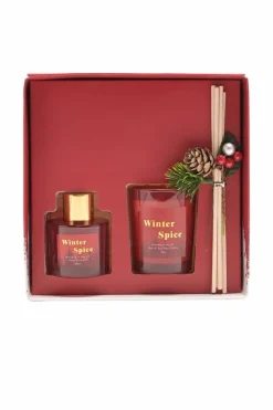 Candles & Diffusers|Candles*The Novelties Company Winter Spice 70g Candle & 30ml Diffuser Gift Set Red