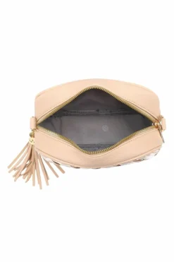 Cross-Body Bags|Handbags*Kitise Women's Velvet Woven Pattern Crossbody Shoulder Handbag White