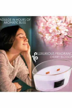 Candles & Diffusers|Candles*Deco Express Woodwick Candles - Cherry Blossom Pink