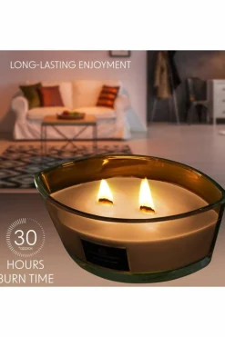 Candles & Diffusers|Candles*Deco Express Woodwick Candles - Clementine Spice Brown