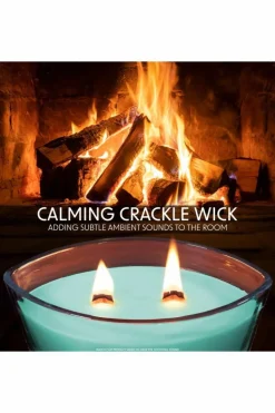 Candles & Diffusers|Candles*Deco Express Woodwick Candles - Cool Eucalyptus Green