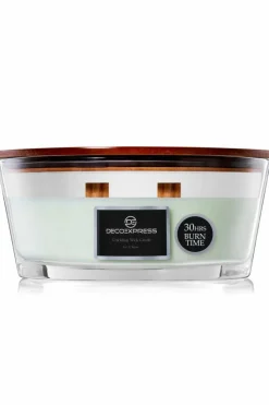 Candles & Diffusers|Candles*Deco Express Woodwick Candles - Let It Snow Green