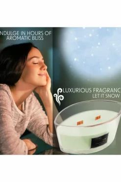 Candles & Diffusers|Candles*Deco Express Woodwick Candles - Let It Snow Green