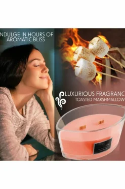 Candles & Diffusers|Candles*Deco Express Woodwick Candles - Toasted Marshmallows Orange
