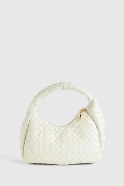Woven Bags|Handbags*boohoo Woven Grab Bag cream
