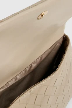 Woven Bags|Cross-Body Bags*boohoo Woven Leather Look Cross Body Bag taupe