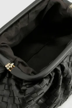 Woven Bags|Handbags*boohoo Woven Oversized Clutch Bag black